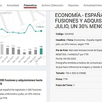 Espaa registra 1.080 fusiones y adquisiciones hasta julio, un 30% menos, segn TTR